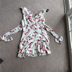 Express Floral Ruffle Dress